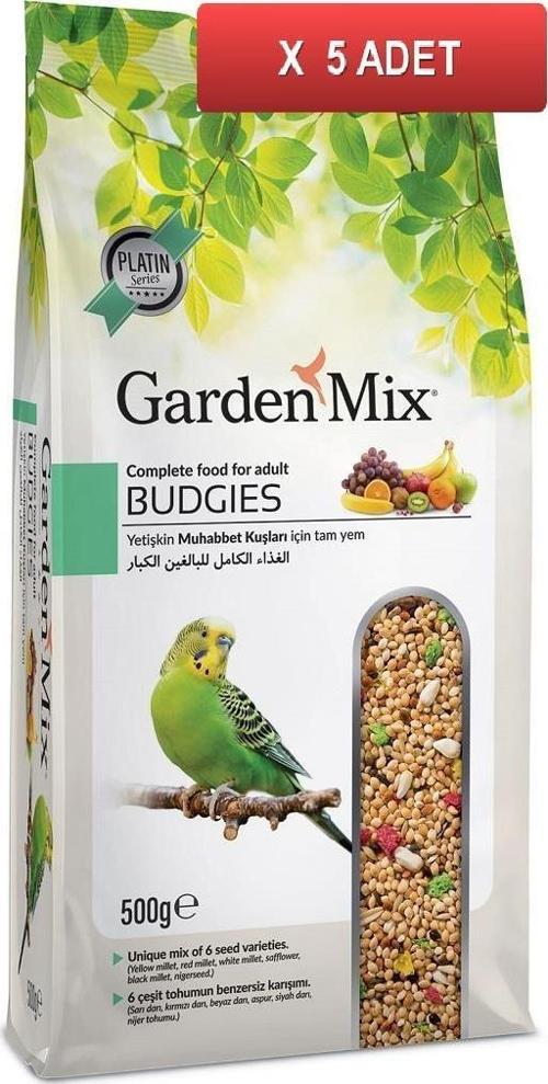 Platin Meyveli Muhabbet Kuşu Yemi 500 gr x 5 Adet