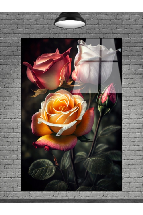 Çiçek Cam Tablo Sevilen Seriler