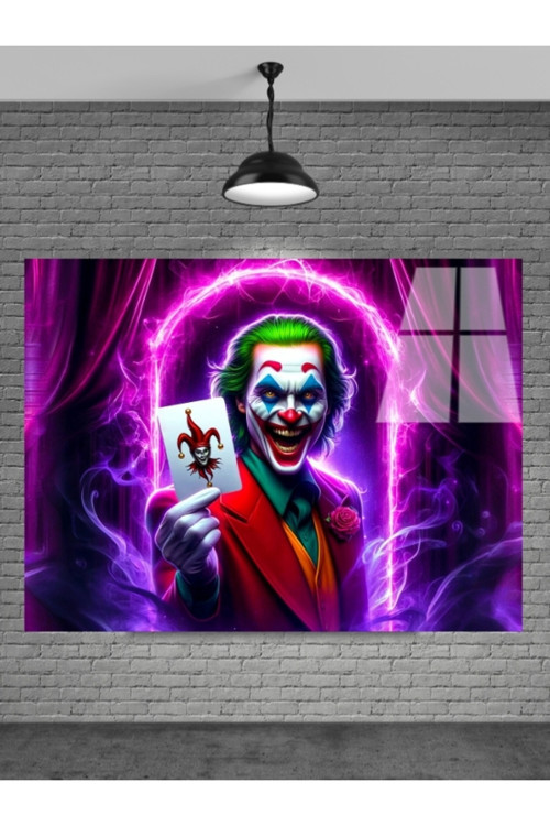 Joker Cam Tablo Ev Dekorasyon Balkon Dekorasyonu Dekoratif Duvar Tablo Mutfak Tablo