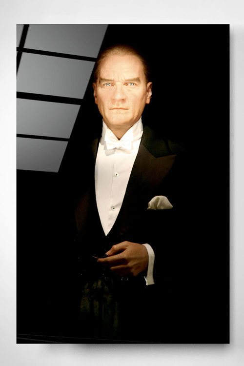 Atatürk Cam Tablo Dekoratif Cam Tablo