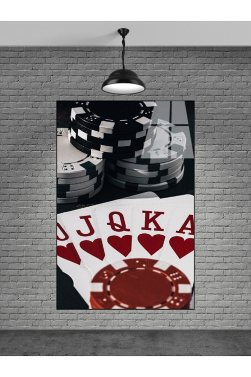 Poker Casino Cam Tablo Ev Dekorasyon Balkon Dekorasyonu Dekoratif Duvar Tablo Mutfak Tablo