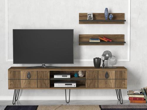 Exclusive Rialto Demir Ayaklı Tv Ünitesi Ceviz
