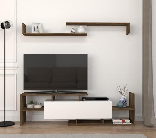 Dream Tv Ünitesi Beyaz-Ceviz