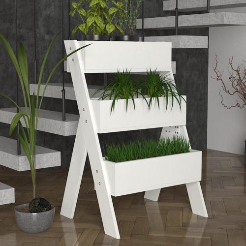 Gardenia Çiçeklik Beyaz