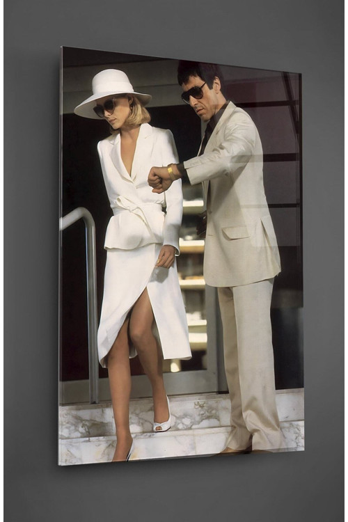 Tony Montana Ve Elvira Hancock Cam Tablo