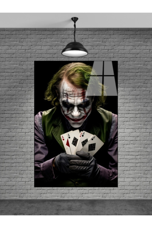 Joker Cam Tablo Ev Dekorasyon Balkon Dekorasyonu Dekoratif Duvar Tablo Mutfak Tablo