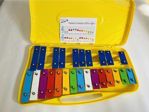 Gmc Sarı Çantalı 25 Tuşlu Metalofon + 2 Adet Malet Dahil