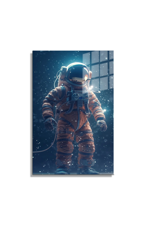 Space/Uzay Yapay Zeka Özel Tasarım Cam Tablo Ofis Mutfak Çocuk Odası Salon 152