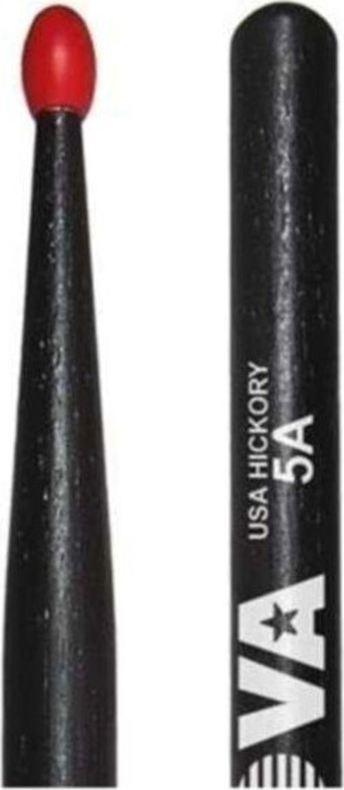 Vicfirth-4C Vıcfırth Baget(Çift) Nova 5A Nylon Tıp Red Coloured, Black N5Anb