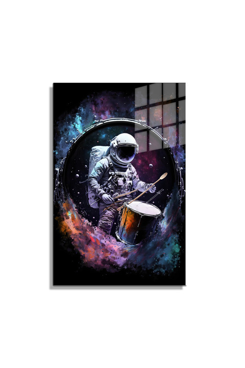 Space/Uzay Yapay Zeka Özel Tasarım Cam Tablo Ofis Mutfak Çocuk Odası Salon 28