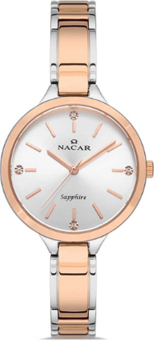NC36-391035-ESM Çelik-Pembe Metal Kadın Kol Saati