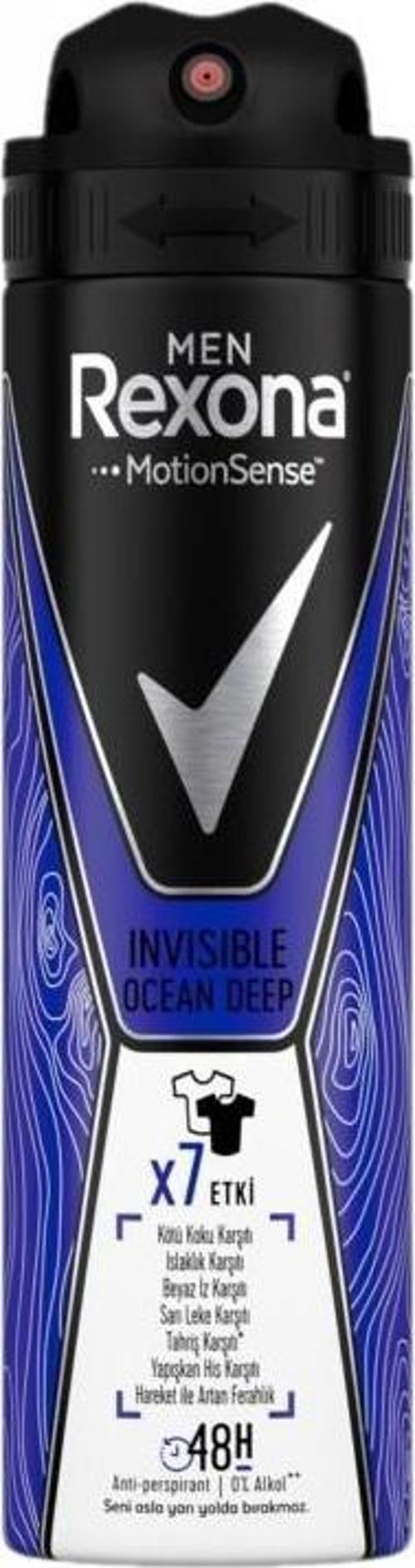 Erkek Anti-Perspirant Sprey Deodorant Invisible Ocean Deep Ter Kokusuna Karşı Koruma 150ML