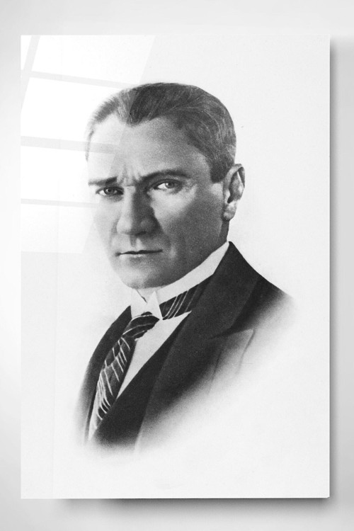 Atatürk Cam Tablo Dekoratif Cam Tablo