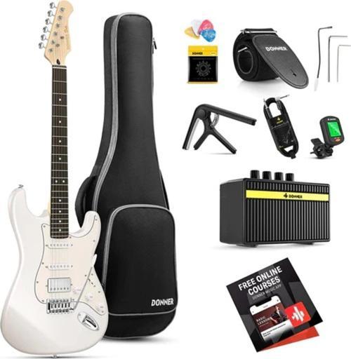 Dst - 152 Full - Size St Elektro Gitar Seti ( Beyaz )