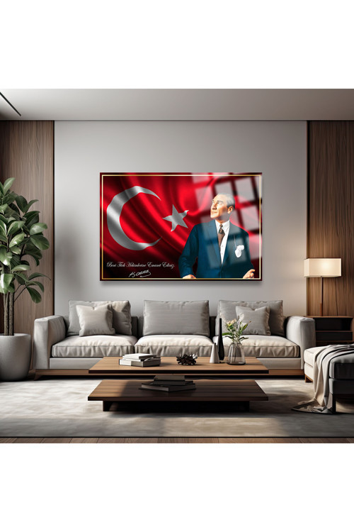 Atatürk Beni Türk Hekimlerine Emanet Ediniz Kırılmaz Cam Tablo Doktora Hediye Doktorlar İçin Tablo