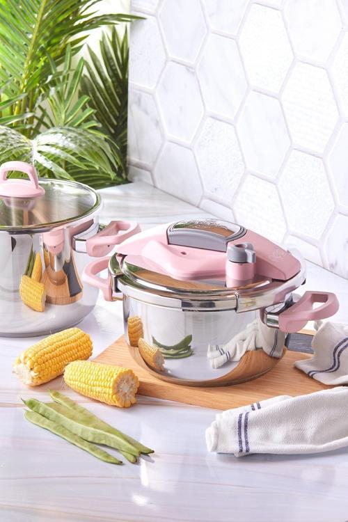 Perfect Pink Indüksiyon Tabanlı Düdüklü Tencere Seti 4 6 Lt
