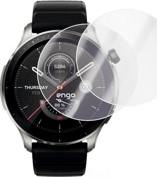 Amazfit GTR 4 Ekran Koruyucu Tam Kaplama Şeffaf TPU Film 2 Adet