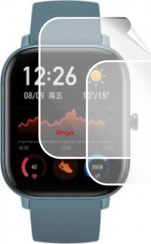 Amazfit GTS Saat Ekran Koruyucu Tam Kaplama TPU Film 2 Adet
