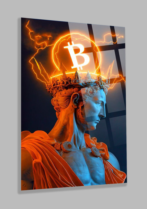 Bitcoin Cam Tablo Harika Tasarım Kırılmaz Cam Tablo Yeni Nesil Tablo Ev İş Yeri Hediyesi