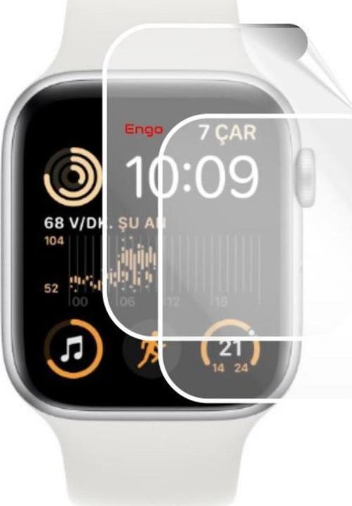 Apple Watch SE 44 mm Ekran Koruyucu Şeffaf TPU Film 2 Adet