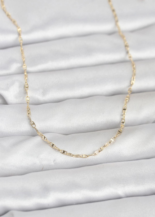 CM 14K Gold Renk Gemici Zincir Model 60 cm Kadın Kolye