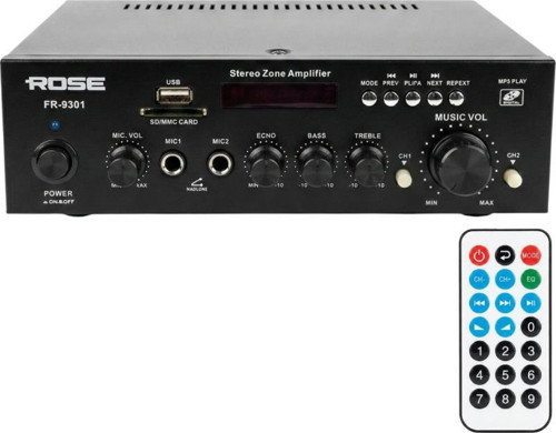 FR-9301 2x80Watt USB/SD/Bluetooth Hat Trafolu Anfi 220Volt