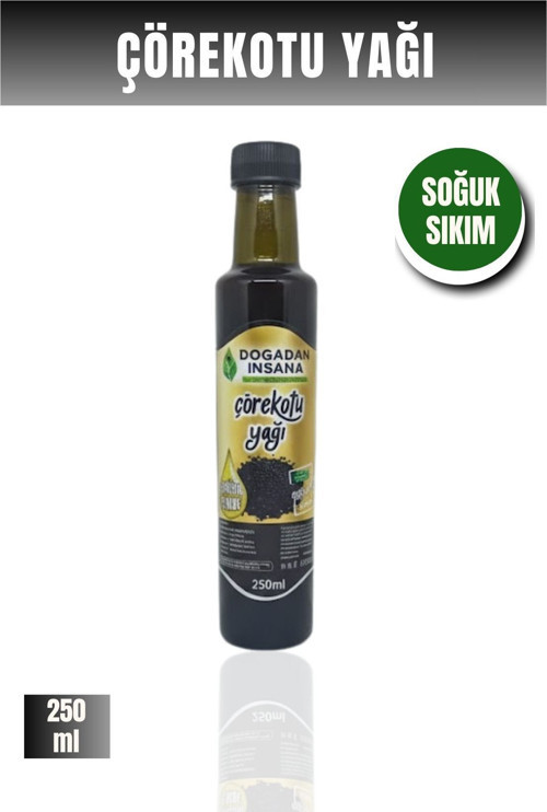 %100 Saf Ve Doğal Çörek Otu Yağı 250 Ml (Soğuk Sıkım)
