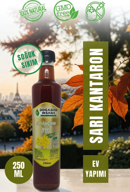 %100 Saf Ve Doğal Sarı Kantaron Yağı Soğuk Sıkım 250 Ml