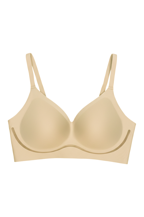 Seamless Bra - Air | Ten Lazer Kesim Dikişsiz Dalga Şerit Detaylı Balensiz Kadın Sütyen