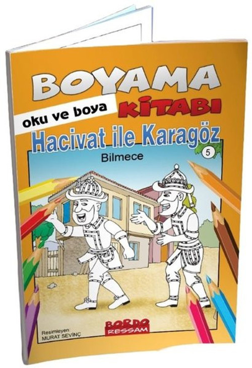 Hacivat İle Karagöz - Bilmece Bildirmece Boyama Kitabı