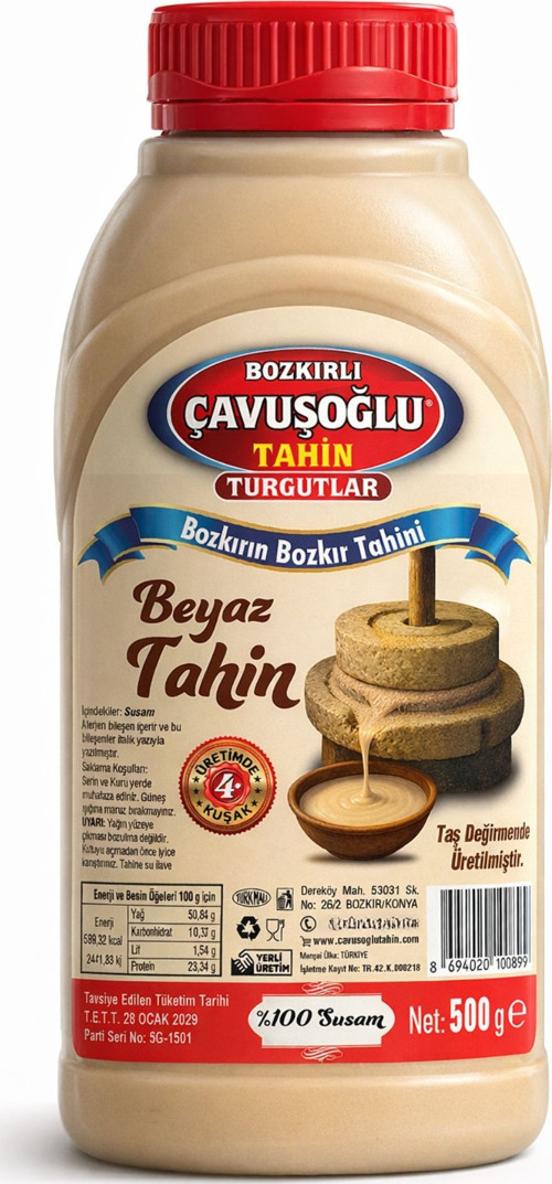 Tek Kavrulmuş Beyaz Tahin 500g 8694020100899