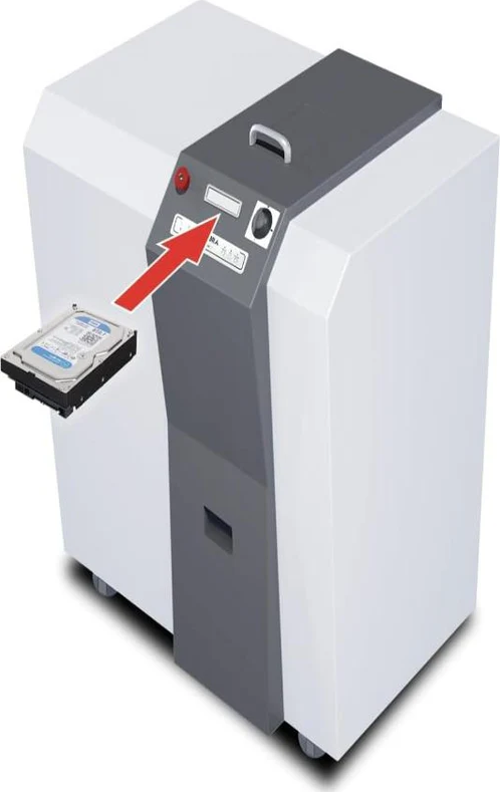 HDD 40mm Rastgele Çapraz Kesim Sabit Disk Sürücü (HDD) İmha Makinesi 40 Litre