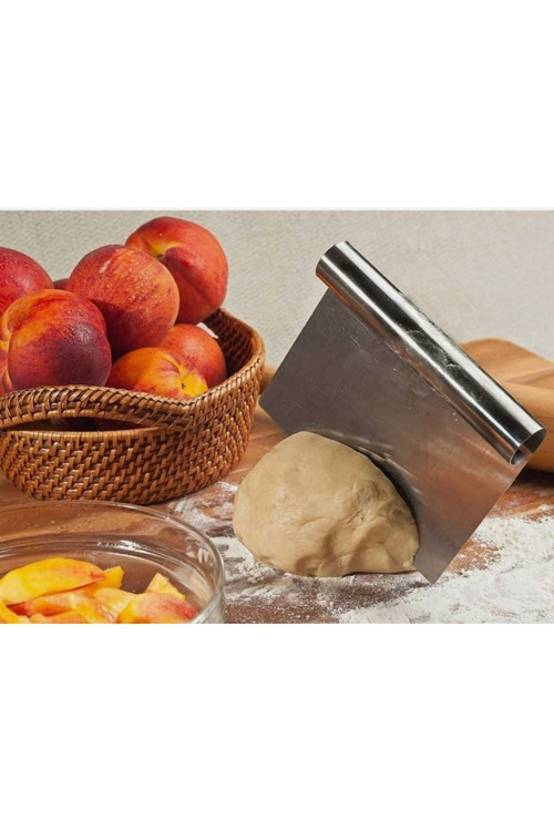 Paslanmaz Çelik Ölçülü Hamur Kesici, Pizza Kesici, Kazıyıcı