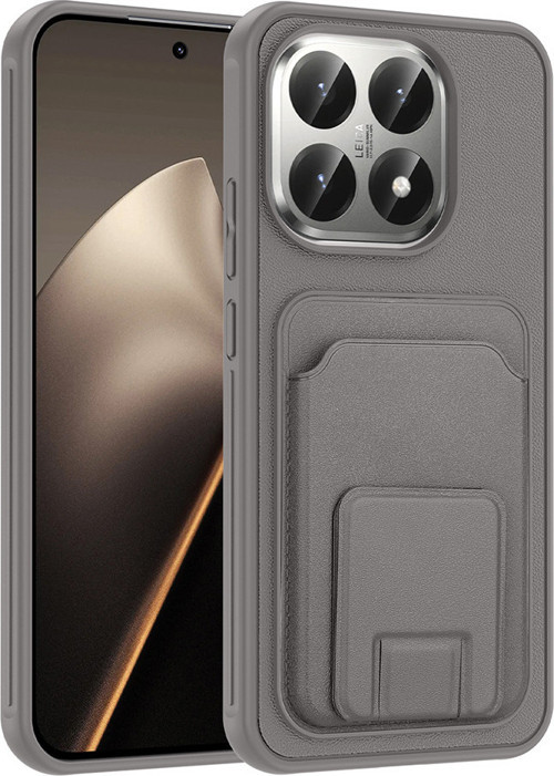 Xiaomi 15T Kılıf Kartlıklı Manyetik Standlı PU Deri Görünümlü Lüx Kapak