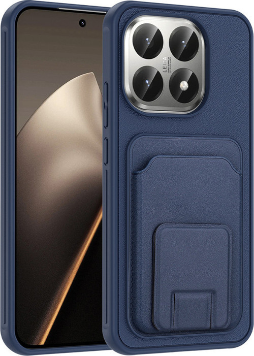 Xiaomi 15T Kılıf Kartlıklı Manyetik Standlı PU Deri Görünümlü Lüx Kapak
