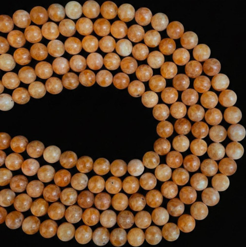 8 MM Turuncu Kalsit Taşı Dizi