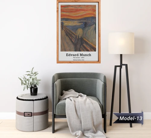 Çığlık Tablo - Poster Dünyaca Ünlü ( Model-13)