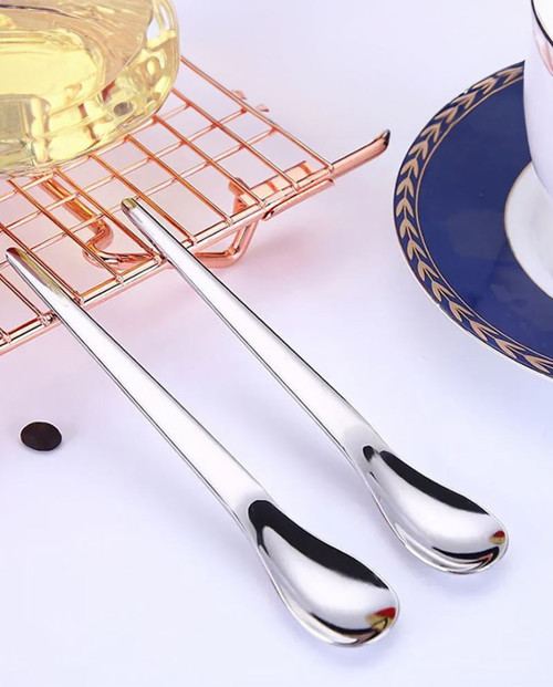 Çelik 13 cm çay kahve fincanı kaşığı cin581by