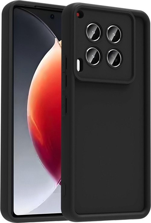 Tecno Camon 30 Kılıf Kamera Korumalı Klfs Ananas Kapak - Siyah