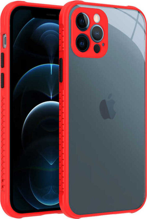 İphone 12 Pro Uyumlu Klfs Kaff Kılıf-Kırmızı
