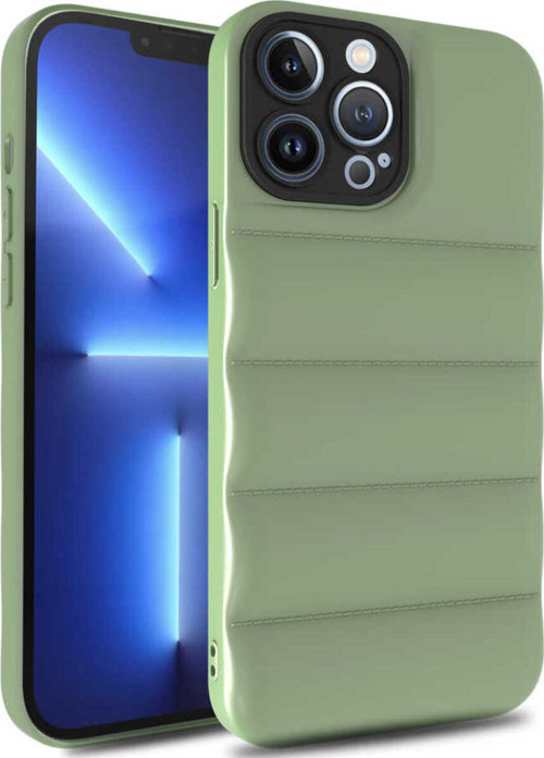 İphone 13 Pro Max Uyumlu Klfs Kasis Kılıf-Açık Yeşil