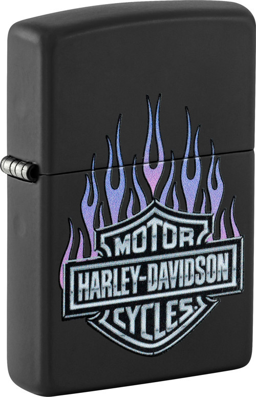 Çakmak Mat Siyah Harley Davidson Alev Logo 46677-121653