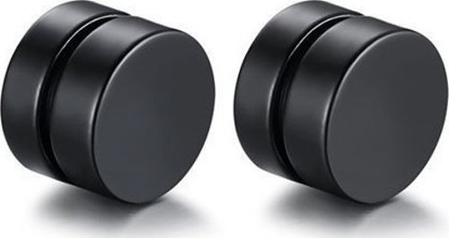 8 mm Kadın Erkek Mıknatıslı Siyah Çelik Küpe df22sy-8
