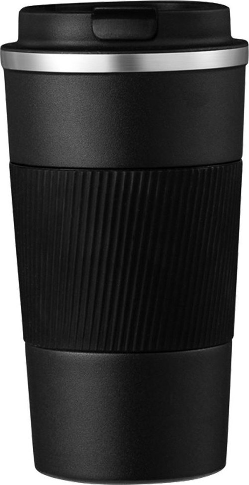 304 L Kilitli Çelik Mat Siyah 510 ml Kahve Termos Mug cin405sy