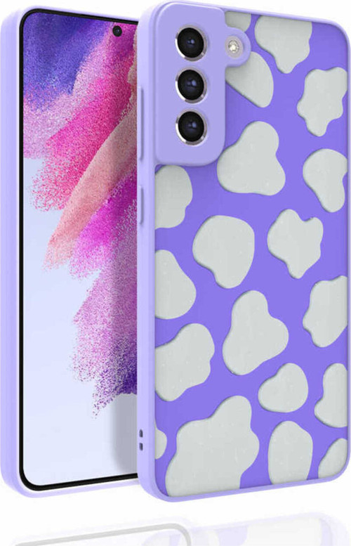 Galaxy S21 Fe Uyumlu Desenli Kamera Korumalı Parlak Klfs Nora Kılıf-No6