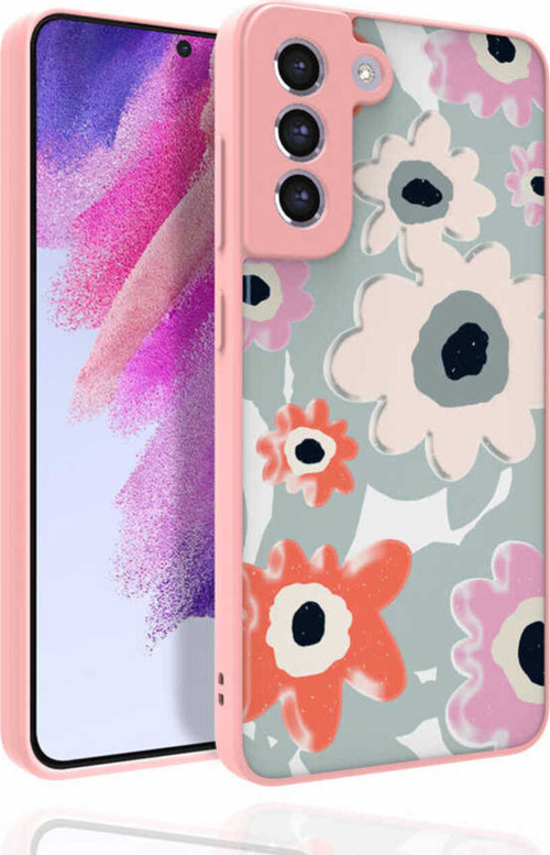 Galaxy S21 Fe Uyumlu Desenli Kamera Korumalı Parlak Klfs Nora Kılıf-No5