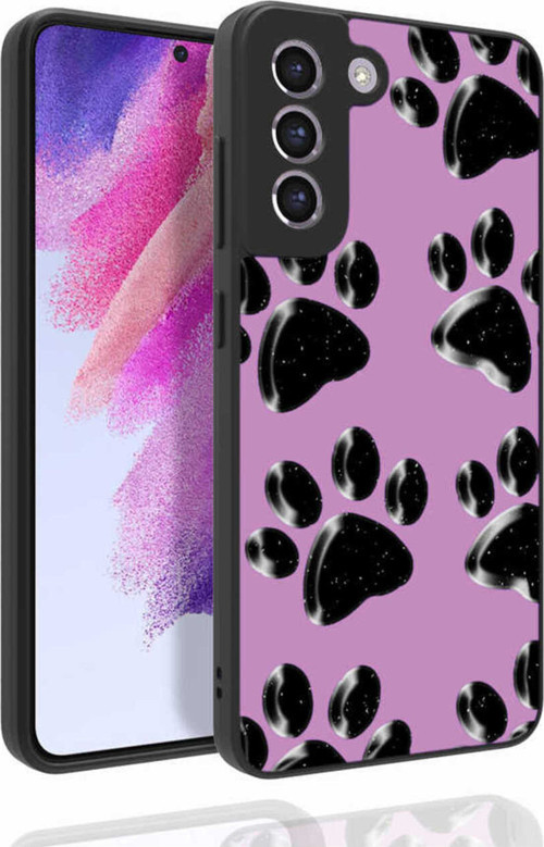 Galaxy S21 Fe Uyumlu Desenli Kamera Korumalı Parlak Klfs Nora Kılıf-No3