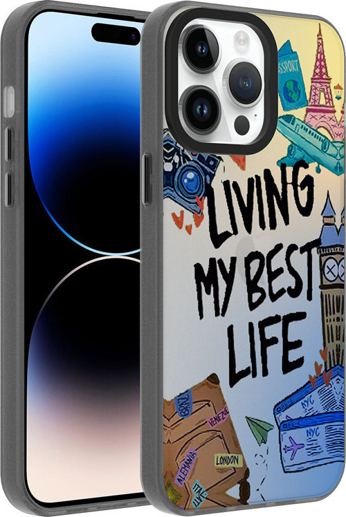 Apple İphone 14 Pro Max Kılıf Desenli Zore Dragon Sert Kapak
