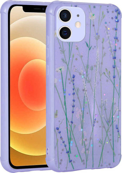 İphone 11 Uyumlu Simli Desenli Kamera Korumalı Parlak Klfs Popy Kılıf-Dallar