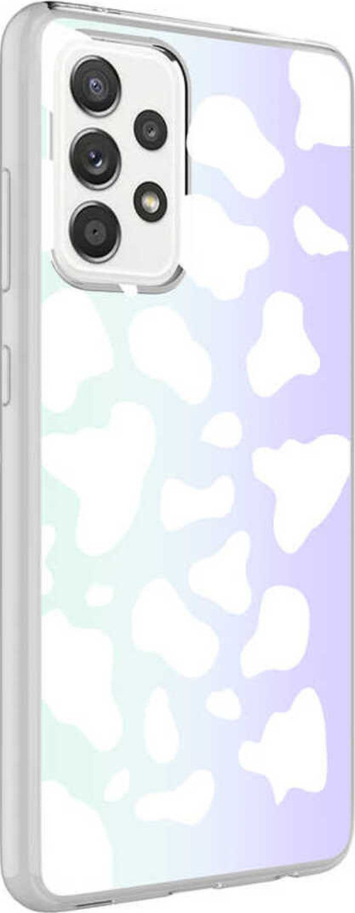 Galaxy A72 Kılıf Klfs M-Blue Desenli Kapak - Cow No2